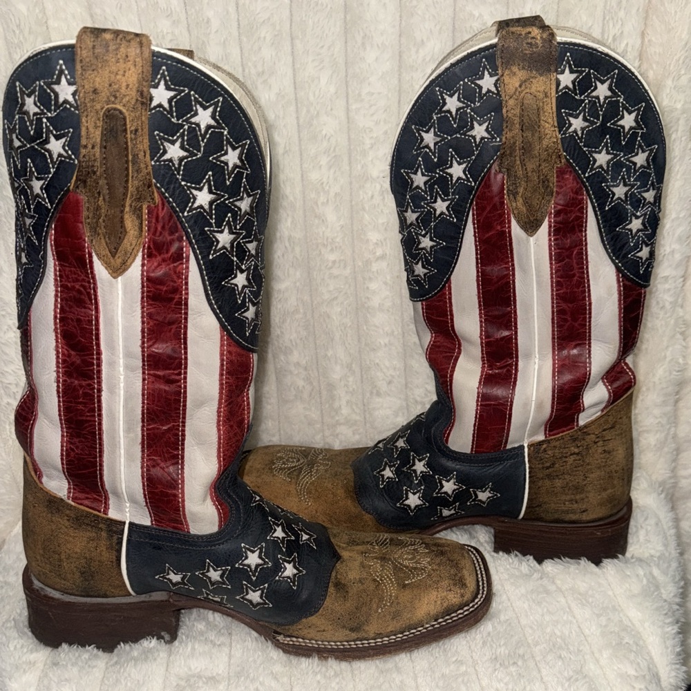 J.B. Dillon Old Glory Men’s Western Boots men’s 9.5 EE $100